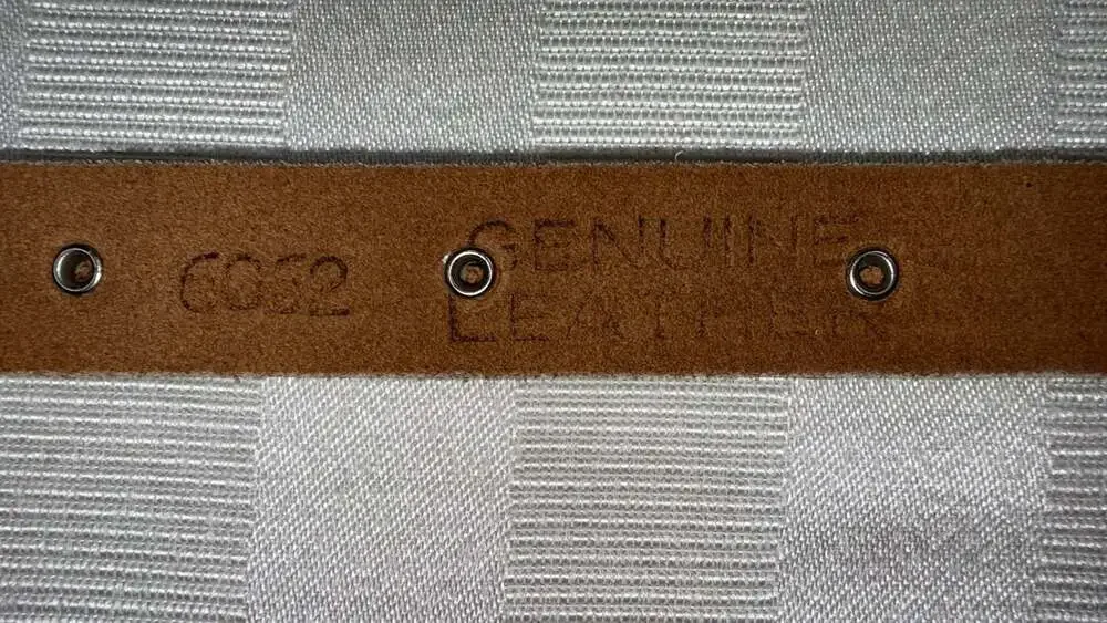 Vintage Forenza Genuine Leather Cream Studded Belt Silver Hardware Size L Rocker